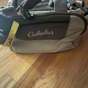 Cabela's Beige and Dark Brown Duffel Bag